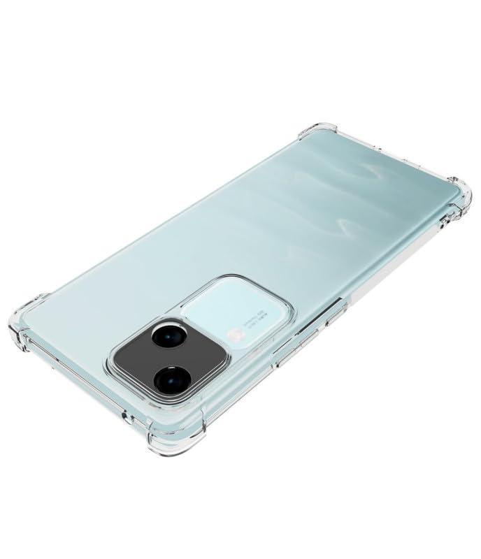 Image of Case Creation Brand - Mobile Cover for Vivo V30 Pro (Soft & Flexible Back Case), Transparent