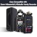 co2CREA Hard Travel Case for Zoom H6studio/H5studio/H6essential Portable Studio Handy Recorder, Shockproof Protective Storage Bag with Handle and Mesh Pocket
