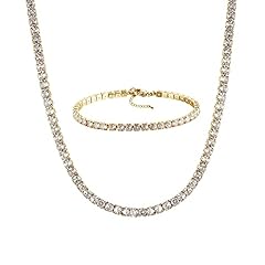 Tennis Necklace SET Gold