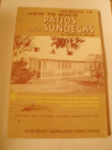 How to Build Patios and SUndecks B001V0O2AM Book Cover
