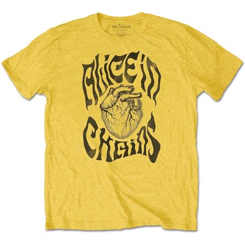 Rock Off Alice in Chains 'Transplant' (Yellow) T-Shirt (Large)