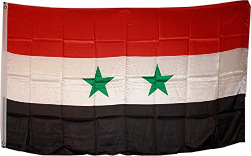 FLAG OF SYRIA. STANDARD SATIN QUALITY. BIG SIZE 150X90 - Image 2