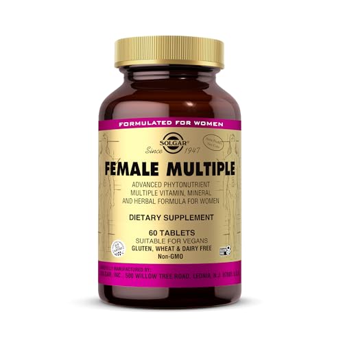 Solgar | Female Multiple | Suplemento Alimenticio que Ayuda al Correcto Funcionamiento del Cuerpo de la Mujer | Con Múltiples Vitaminas | Para Mujer | 60 Cápsulas