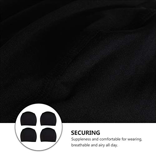 FRCOLOR 4Pcs Peruca Tampas Spandex Poliéster Dome Caps Chapéus para Fazer Perucas Hairnets Stretchab