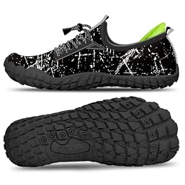 CROVA Built-in Heel Grip Kids Water Shoes for Boy Toddler Girl Wide Toe Box