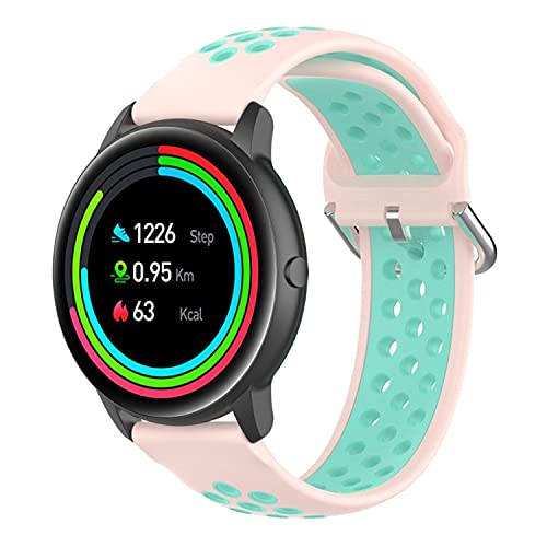 Image of ACM Watch Strap 22mm compatible with Boat Flash Edition Smartwatch | Silicone Belt Breatheable Dual Color Dot Band