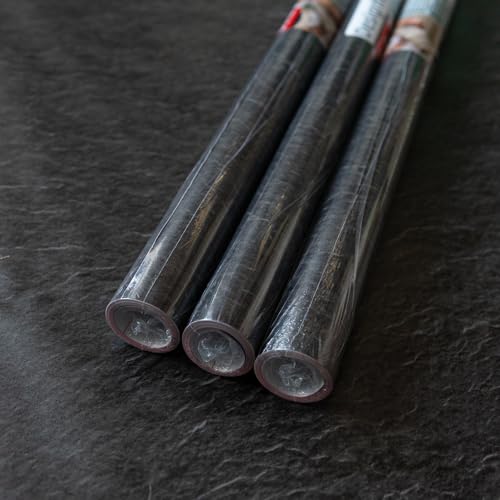 67.5cm x 2m d-c-fix Black Slate MATT Sticky Back Plastic Vinyl wrap Film