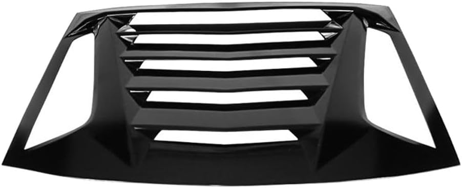 V2 Style Gloss Black Window Louver Sun Shade Cover ABS Rear for Dodge for Charger 2011-2023 1pc Painted Wdlr DCH15IKV2