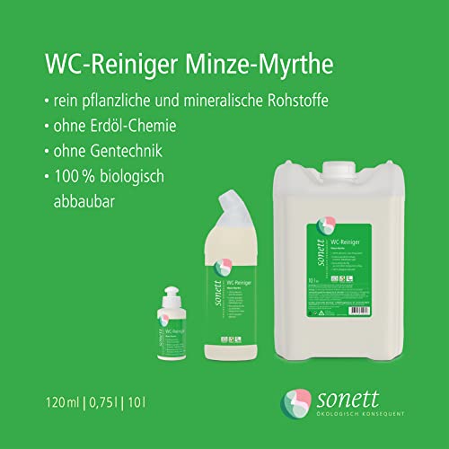 WC-Reiniger Sonett Minze-Myrthe 120 ml umweltfreundlich und biologisch abbaubar