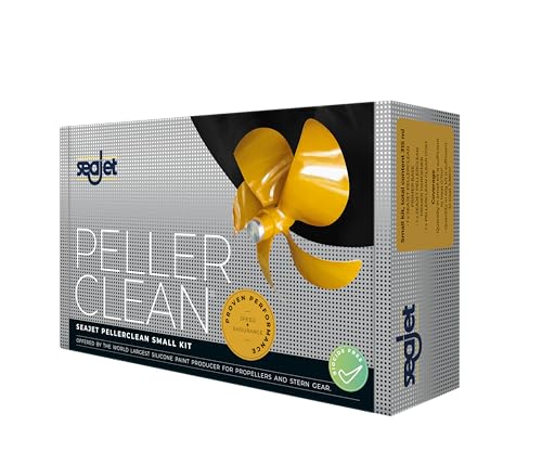 Seajet PellerClean 315 ml – Biozidfreie Propeller-Beschichtung im Komplett-Set, silikonbasierter Bewuchsschutz für Propeller, Wellen, Ruder & Z-Antriebe, wirksam bis 24 Monate
