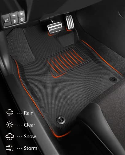 Super Cover® For 2023 2022 Honda Civic Floor Mats (All Models), For Honda Civic All Weather Floor Mats Floor Liners, For Honda Civic 2022 Accessories, For 2022 Honda Civic Accessories #TOP1