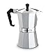 Gialetti Stovetop Espresso Pot - 6 Espresso-cup Italian Coffee Maker - Silver Color