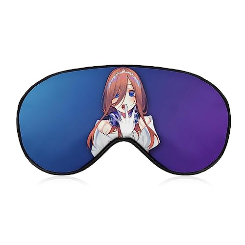 五等分の花嫁 中野三玖 アイマスク キャラクター アニメ アイマスク 睡眠用 かわいい 睡眠改善 遮光 柔らかい 眼精疲労 目元疲労回復 安眠マスク 圧迫感なし 子供 男女兼用 ギフト