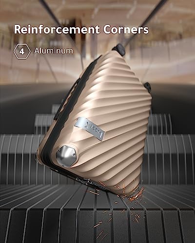 Luggex 3 Piece Luggage Sets With Spinner Wheels - Polycarbonate Expandable Hard Suitcases With Wheels - Travel Luggage Tsa Approve (Champagne Gold Suitcase Set) #TOP5