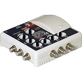 Elap 372016 Amplificatore TV TNT Interno - 6 Uscite - Filtro 4G Bianco 372016