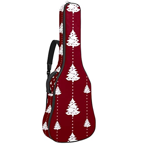 Sac guitare acoustique imperméable anti-humidité 42.9 pouces motif pivoines et grue