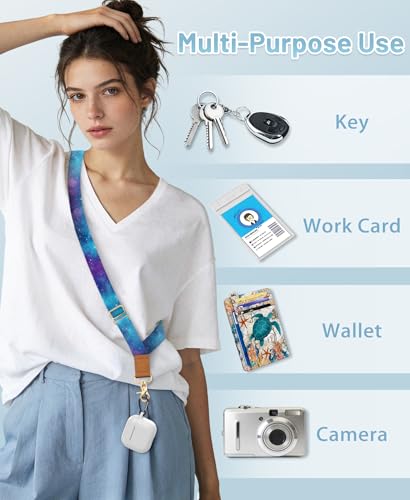 Image of Yonlevres Phone Lanyard Crossbody Strap Wrist Neck Adjustable Women Starry | Cell Phone Lanyard for Travel Cruise Daily, Hands-free, Fit Keys ID Badge, for Full-coverage Phone Case, Accessories, Gifts
