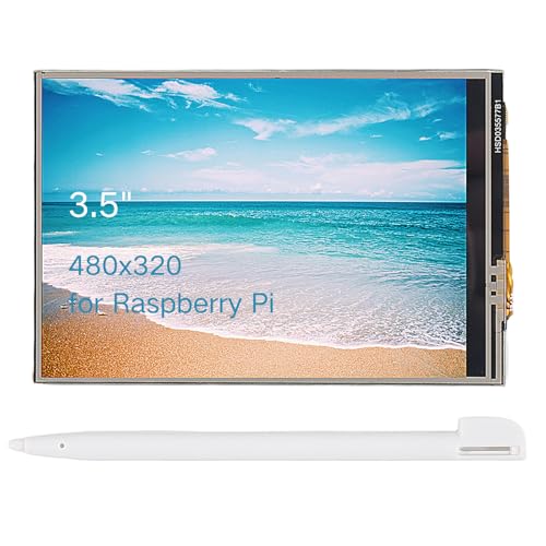 Image of 3.5 Inch Touch Screen TFT LCD SPI Display Panel, 480x320 HD LCD Display with Touch Pen Compatible with Raspberry Pi B, B+, 2B, 3B, 3B+,4B, 5