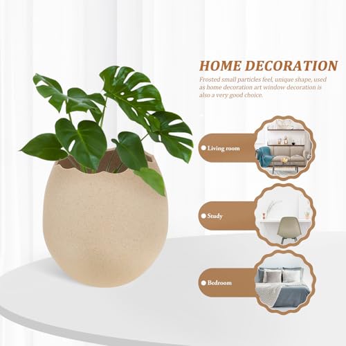 Cuenco para postres de cerámica con diseño creativo de cáscara de huevo para decoración 8