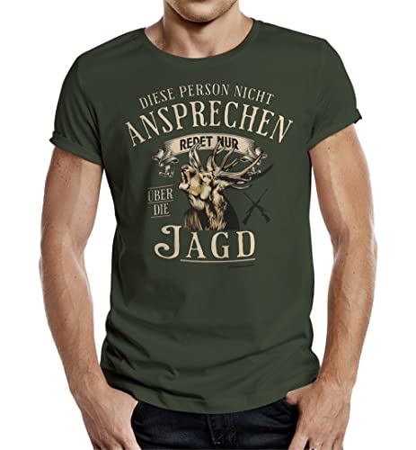 Herren T-Shirt für Jäger - Bitte nich ansprechen, redet nur über die Jagd