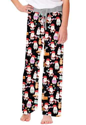 Image of Remimi Girl Boy Plaid Pants Drawstring Summer Casual Loose Bottoms 5-14 Years