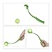 Relaxdays Ballschleuder für Hunde, 2er Set Ballwerfer, Wurfschleuder für Tennisbälle, Wurfarm, Hundespielzeug, blau/grün, 2er Pack