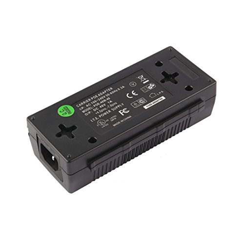Aexit 48V 48W Network Adapters Universal Desktop POE Injector Adapter Power Supply Support Powerline Network Adapters 802.3af/at, 10/100Mbps miniatura 3