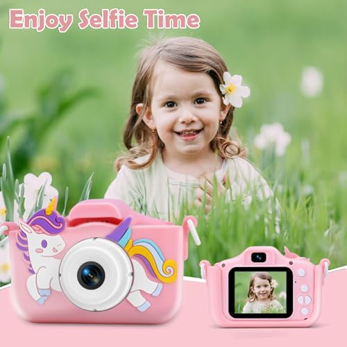 Puoene D002 Kids Camera, Christmas Birthday Gifts For Kids, 3 4 5 6 7 8 Year Old Girl Gifts, Toddler Girl Toys thumb #2