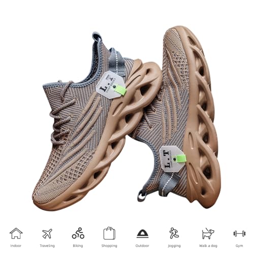 Image of EGMPDA Mens Shoes Running Slip On Tennis Walking Shoes Lightweight Breathable Sneakers for Gym Work Casual Soft Sole Trainers Non Slip Athletic Footwear
