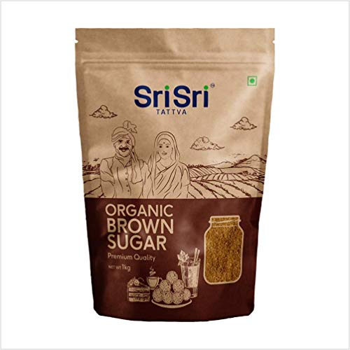 Sri Sri TATTVA shuddhta ka naam Sri Sri Ayurveda Organic Brown Sugar|1Kg (Pack Of 2)|Natural & Refined Cane Sugar|Prime Quality|Rich In Minerals