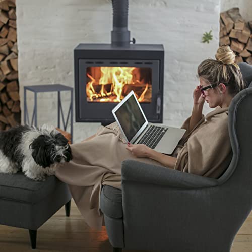 Relaxdays Kaminholzregal, Holzstapler Metall, HBT 80,5 x 34 x 25 cm, pulverbeschichtet, Brennholzständer für innen, grau