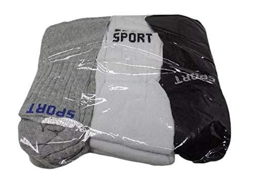 Meias Masculina Kit 24 Pares Cano Alto Longo Sport Algodão
