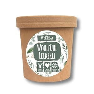 WEDEdog Wohlfühl Hunde Leckerlis 115g I Weihnachtswürfel Hund Weihnachten I Hundeleckerli Weihnachten I Leckerlies für Hunde I Hunde I Leckerlis Hund in Premium Qualität