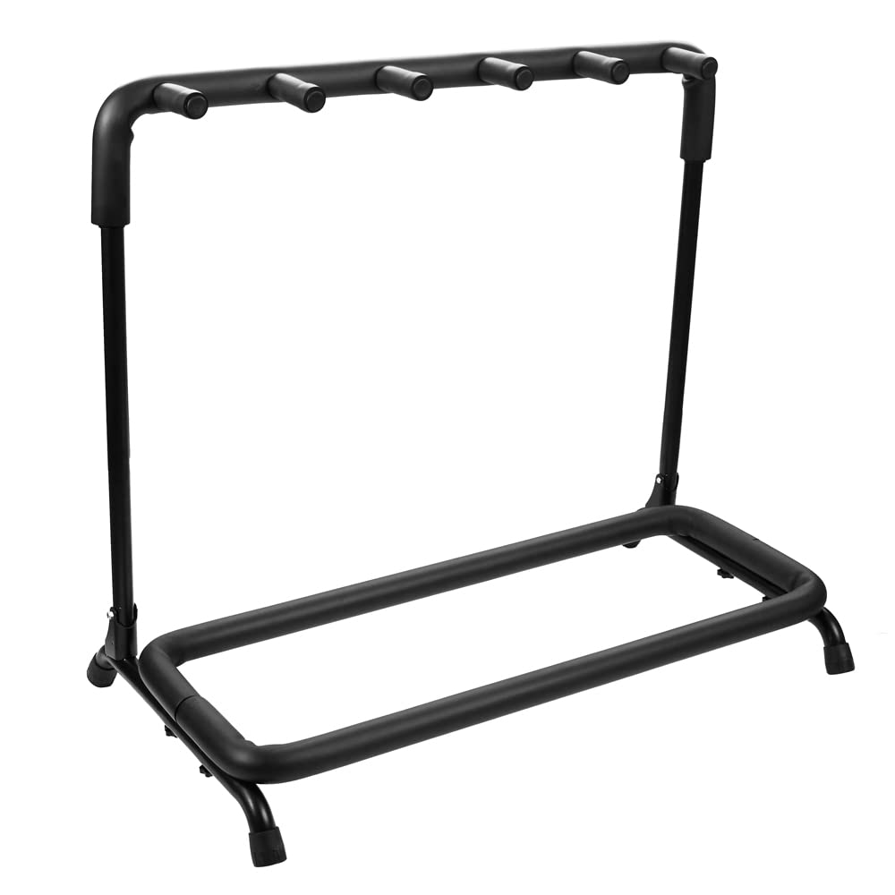 Ram - Soporte de guitarra para 5 guitarras, soporte de exhibición plegable de metal para guitarra acústica para 5 guitarras