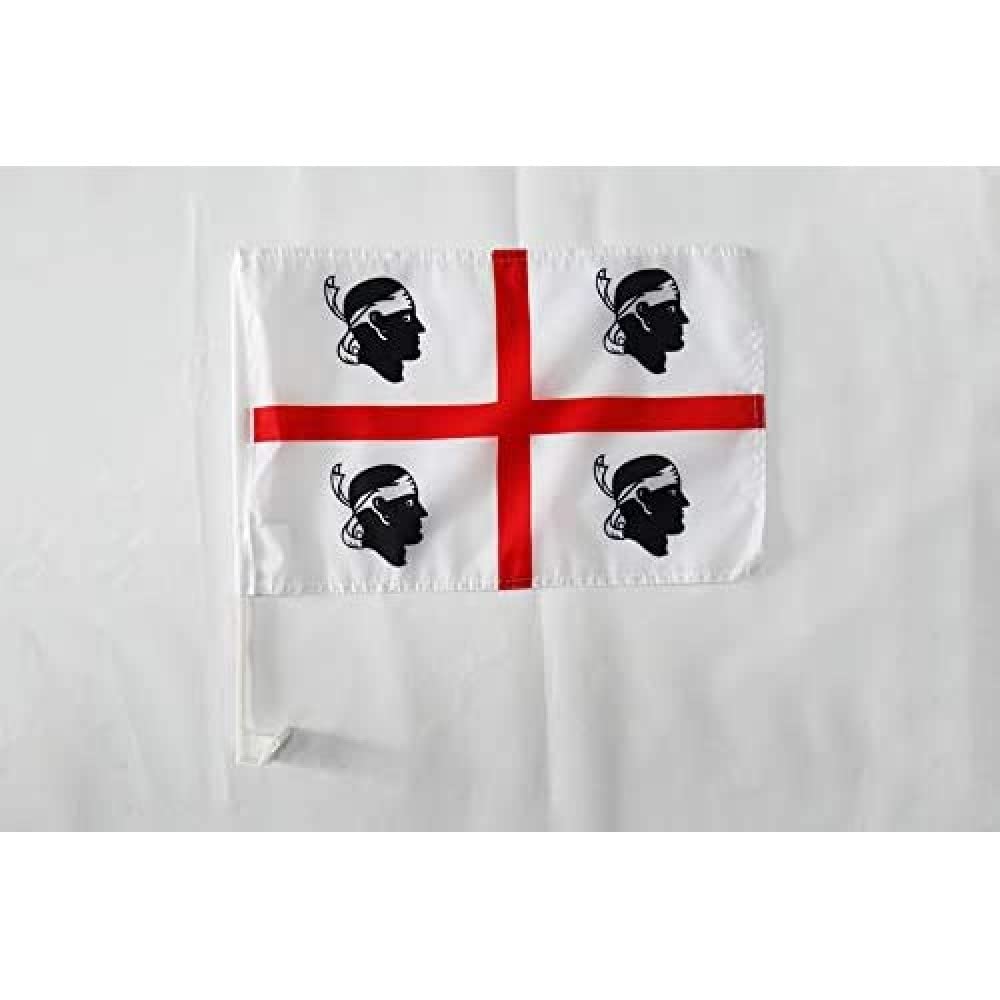 Bandiera Sardegna Indipendentismo Sardo - 45x30 Cm, Poliestere, Cordicelle, Per Interno/Esterno