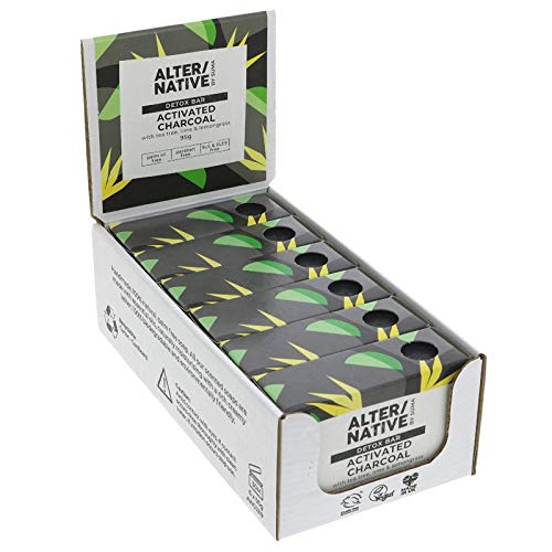 Alter/NativeActivated Charcoal Detox Soap Bar, 95g