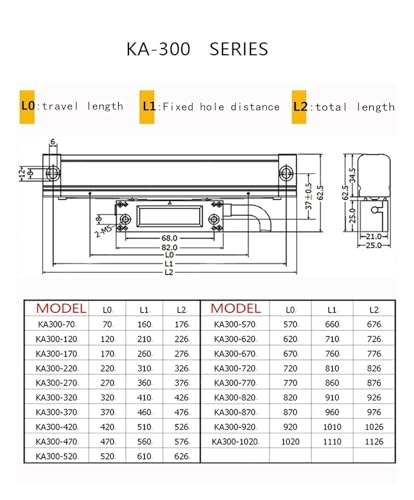 Escala lineal óptica KA-300 0.5μm 870mm miniatura 3