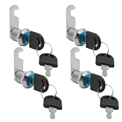 KtbeYTi 4 Piezas 25 mm Cerradura Buzon, Cerradura de seguridad para buzón, para Armarios Buzones Cajas de Herramientas Cerradura