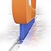 Fuginator Scrub Brush for Tile and Grout: Stiff Nylon Bristle Scrubbing Brush - Bathtub and Shower Scrubber for Floor Joints and Tile Seams - Cleaning Brush (Orange/Blue)