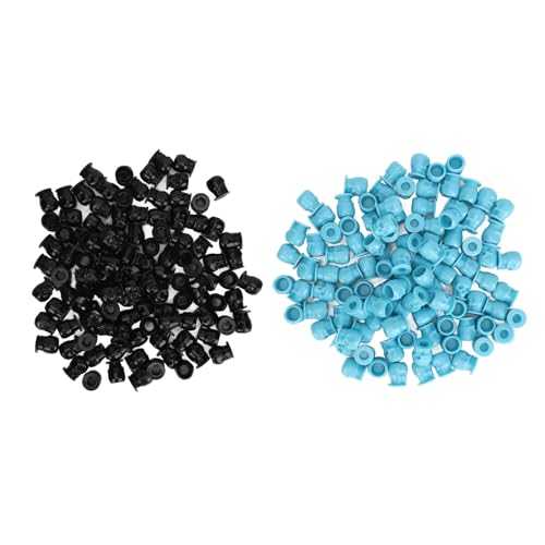 400 gobelets à encre jetables, paroi intérieure épaisse à fond plat en forme de crâne, gobelets à pigments de couleur pour microblading et artistes, matériau ABS...