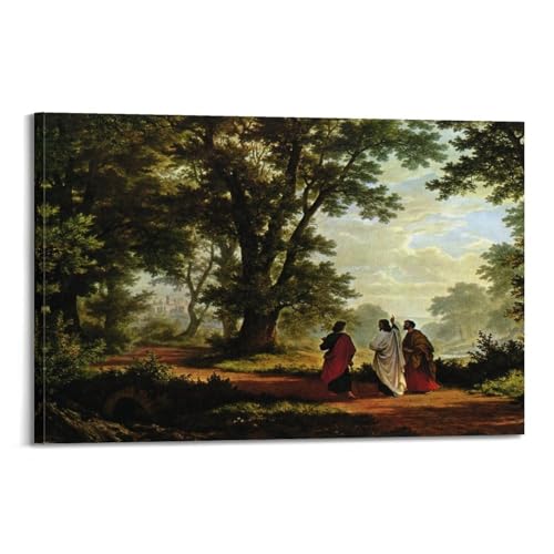 Poster Road to Emmaüs Robert Zund impression artistique de prestige 50 x 75 cm