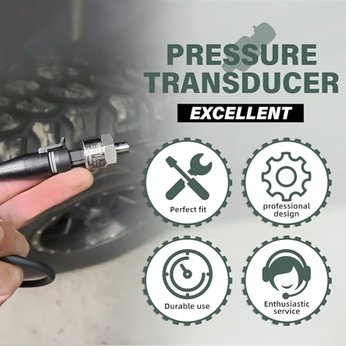 OTUAYAUTO 100 Psi Pressure Transducer Sender Sensor - 1/8" -27 NPT 27 NPT Thread Stainless for Oil Fuel Air Water Pressure with Harness - Thumbnail 6