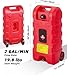 15 Gallon Fuel Caddy, Heavy-Duty Fuel Tank with Manual Transfer Pump & 10FT Hose, Portable Gas Can with Wheels, Leak-Proof Gas Container for Lawn Mowers, Cars, Boats, ATVs, Red