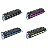 Garantía de 12 meses Juego de 4 cartuchos de tóner compatibles con ECS Q6000A Q6001A Q6002A Q6003A para HP Laserjet Printer 1600 2600N 2605 605DN 2605DTN MFP CM1015 CM1017