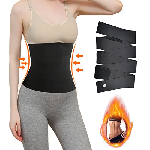 Fast Snatch Bandage Wrap for Women, Invisible Wrap Waist Trainer Back Braces Tape, Wrapped Lumbar Support Belt, Slimming Tummy Wrap Belt Postpartum Recovery for Women Lower Back Pain Relief (3M(1.18inch))