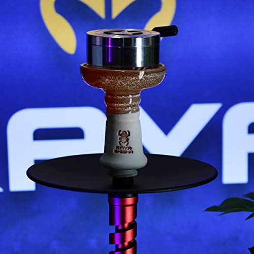 Kaya BigStar Set, Keramik Phunnel, Smokebox, Heat Management Zubehör für Wasserpfeifen (Orange) – Bild 7