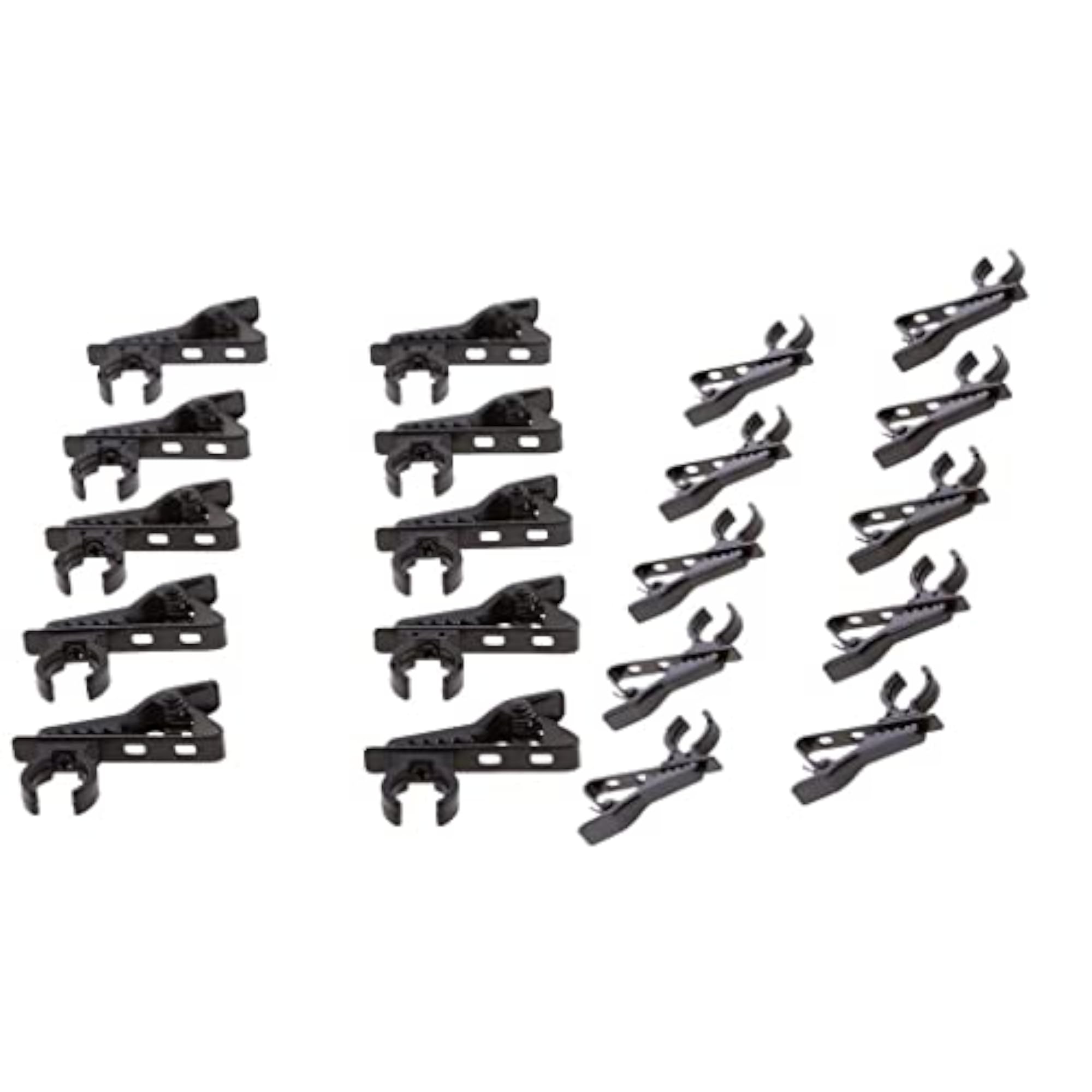 20 Pieces Portable Microphone Lavalier Clip Rack, Metal Clips