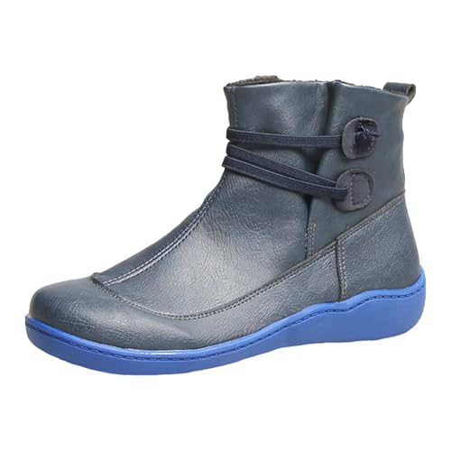 Bottines à lacets femme pour sorties urbaines et marche à plat