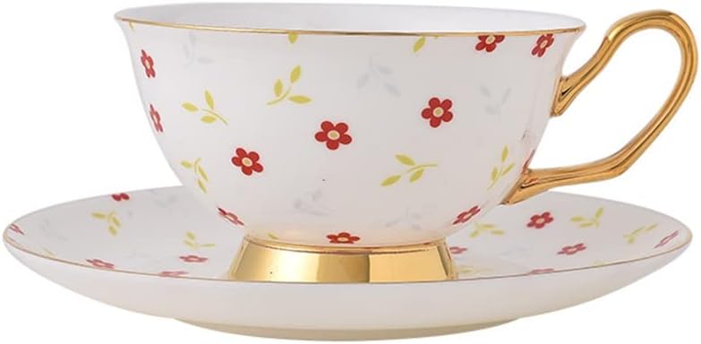Afternoon Tea Set Cute Flower Design Ceramic Cup Coffee Cup Set