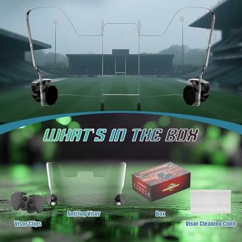 ROMRLD Clear Not Anti-Fog Football Helmet Visor with Mounting Clips by ROMRLD - Used condition - Image 2